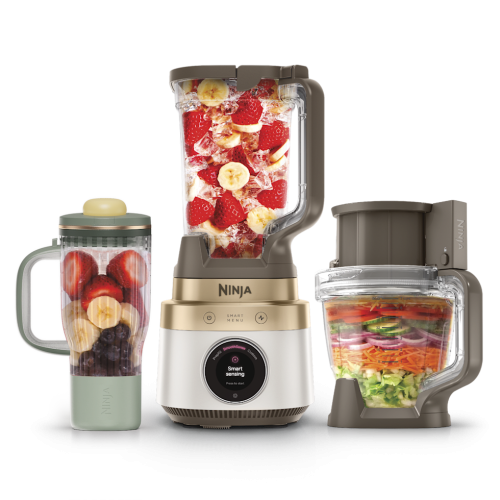 Ninja CrushBOSS™ 3-in-1 Blender, Tumbler & Food Processor in Stone